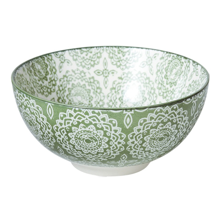 Boluri de ceramica pentru cereale si supa, Enforose, set multicolor, 15x7.2cm