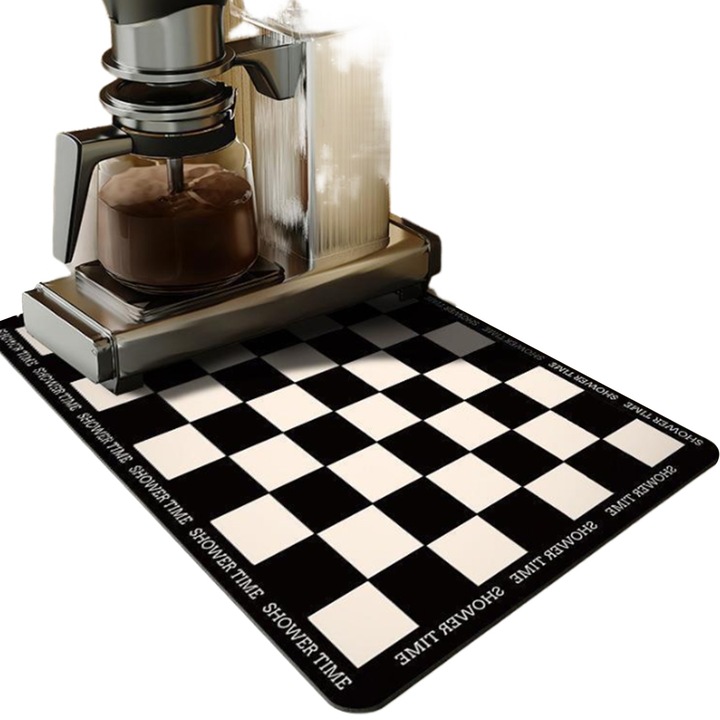 Enforose edényszárító, 30x50cm, többszínű, kovaföld anyagú, nedvszívó, csúszásmentes