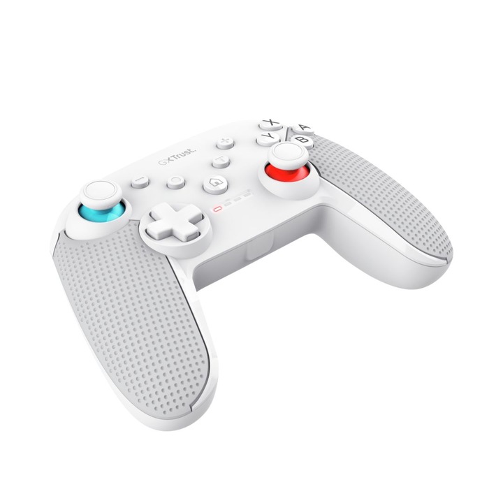 Trust GXT 1246W Muta vezeték nélküli vezérlő Nintendo Switchhez, fehér, analóg joystick, vibráció