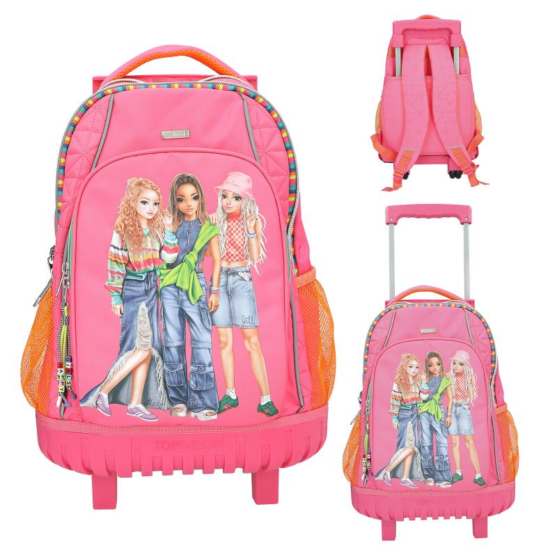Ghiozdan scolar cu roti Top Model Joy 12914A, 2 compartimente
