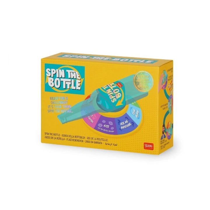 Joc de societate, Legami, Spin The Bottle, plastic, 18x12x12cm