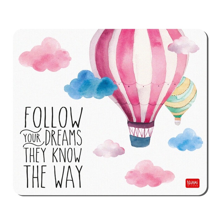 Mousepad, Legami, Air Balloon, 21x18cm, antiderapant