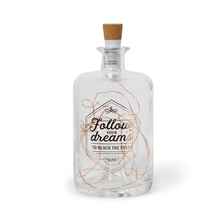 Borcanas cu stele, Legami, 20 LED-uri, 2700K, 17x8cm