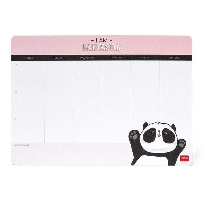 Mousepad cu note inteligente, Legami, 55 pagini, 17x25cm