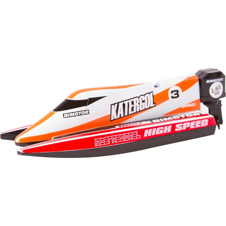 Set RC mini catamaran de curse, INVENTO, 14x5.1x3.6cm, 2.4GHz, waterproof