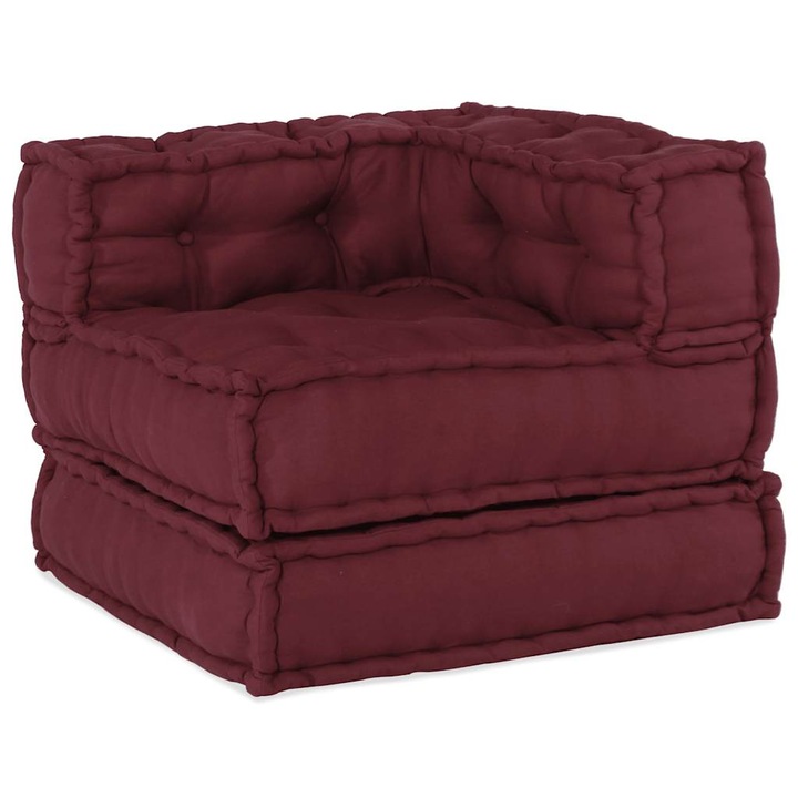 Puf modular vidaXL, maro, 70x70x54 cm, material, 12 Kg