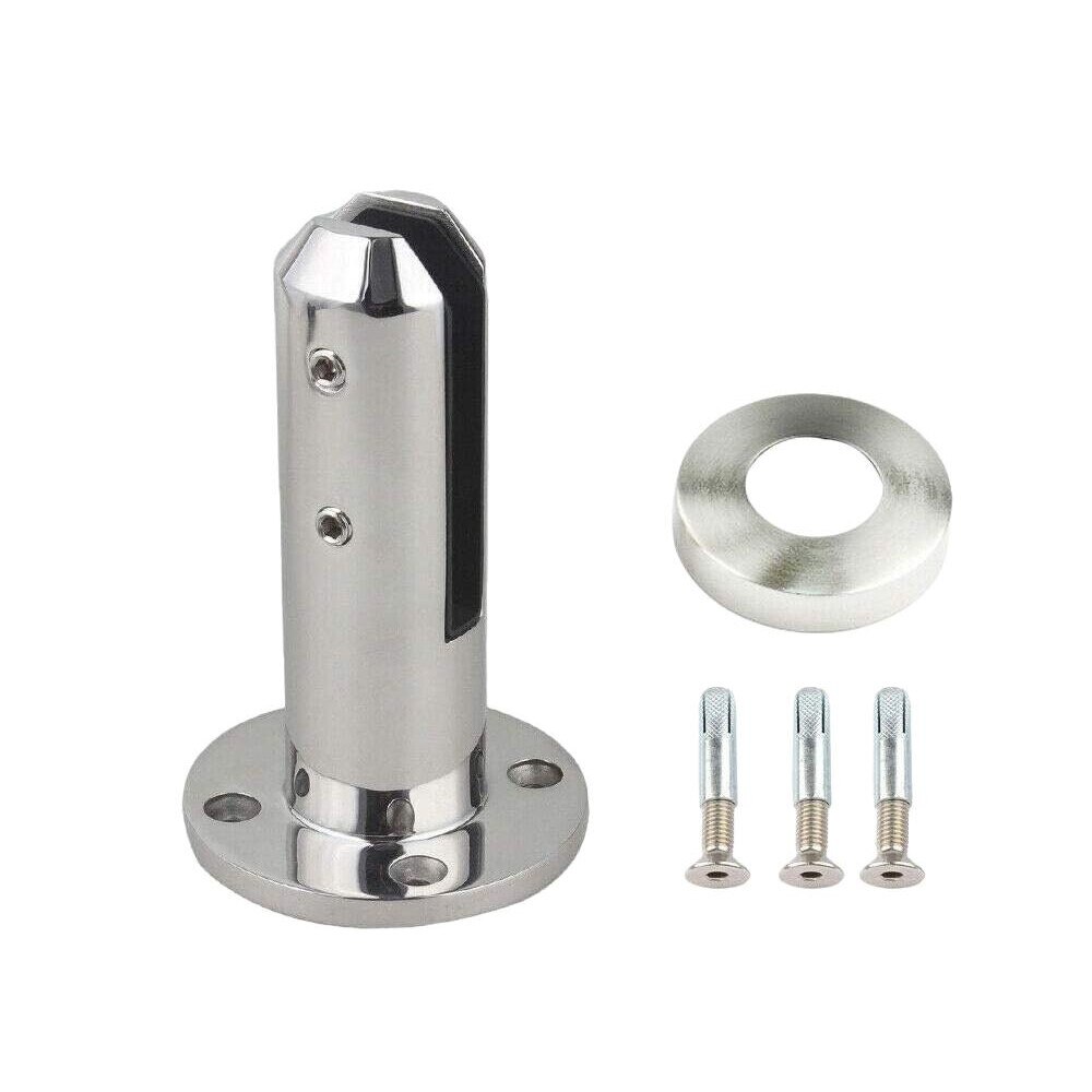 Clema pentru gard, inox, forma rotunda, 10x10x16cm, argintiu