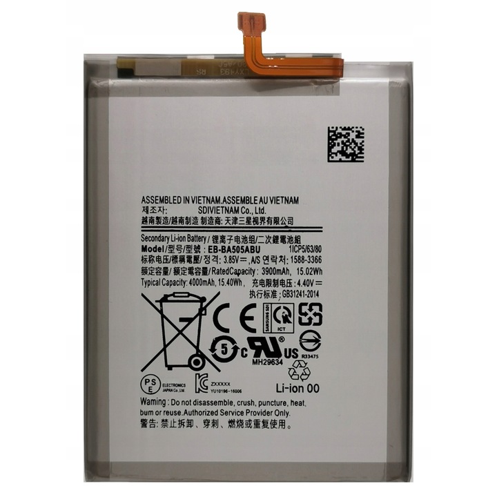 Baterie telefon, 4000 mAh, Samsung Galaxy A50 A505 A30s A507