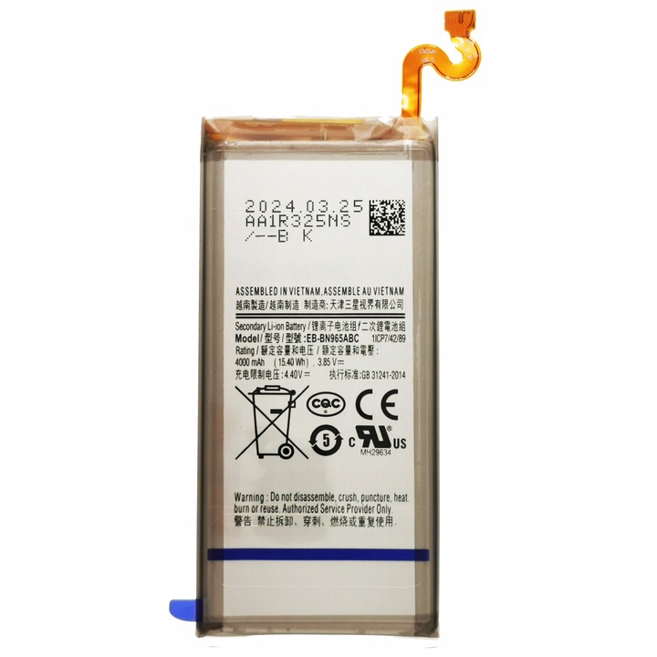 Baterie telefon Samsung Note 9, 4000 mAh, 3.85 V