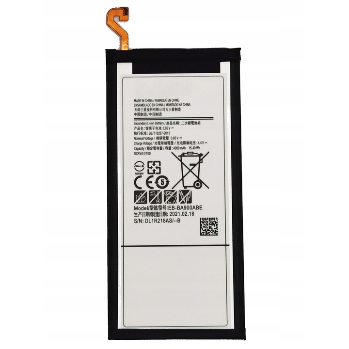 Baterie telefon Samsung EB-BA900ABE, 4000 mAh, 3.85 V, A9 2016