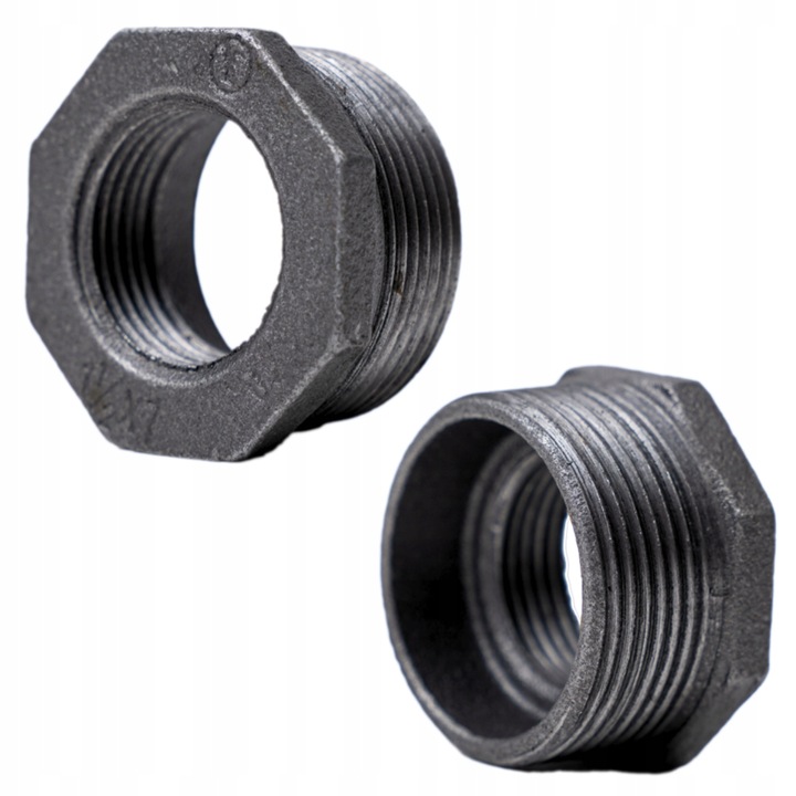 Reductor din fonta 3/8 x 1/4, negru, rezistent la coroziune