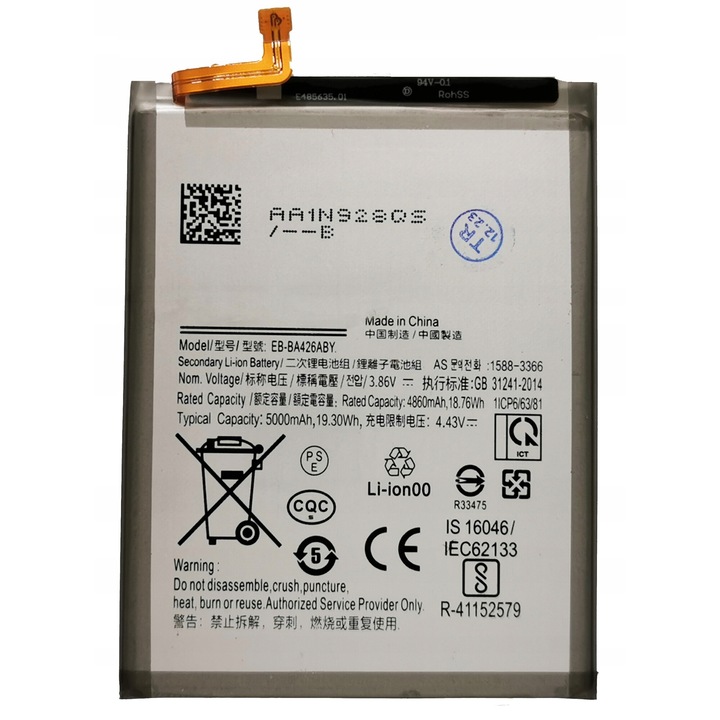 Baterie telefon, EB-BA426ABY, 5000mAh, 3.85V, pentru Samsung A32 A42 A72 5G