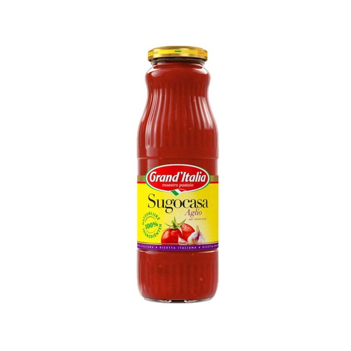 Sos pentru paste, Grand'Italia, cu tomate si usturoi, 690g
