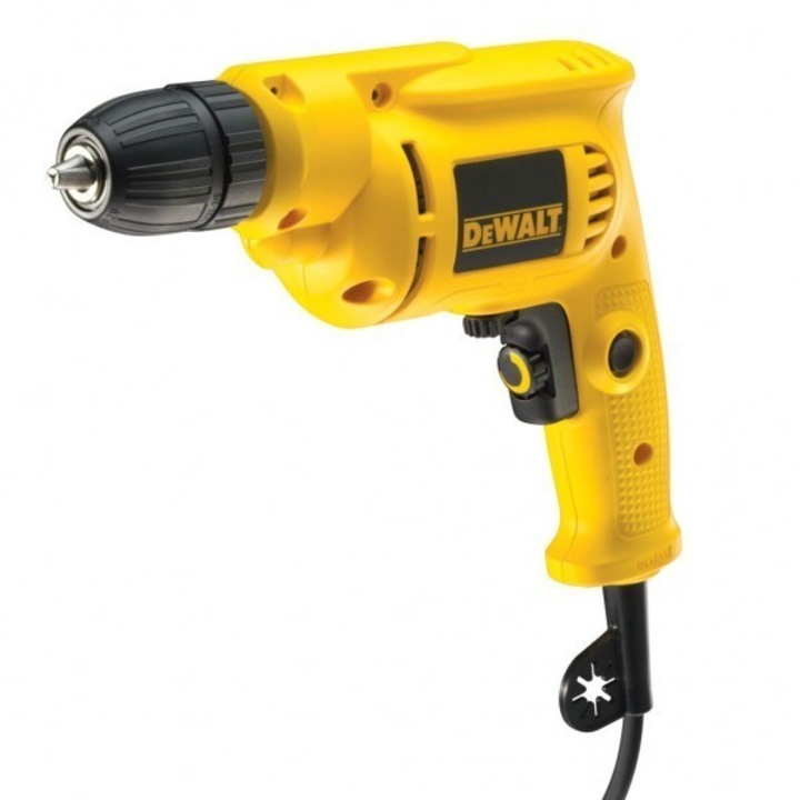 Бормашина DeWalt 550W, 2800 об/мин, патронник 1.0-10 мм, 1.34 кг, 225х170 мм