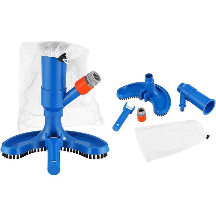 Преносима прахосмукачка за басейн, Enforose, двойна употреба, без електричество, 1.5м, ABS