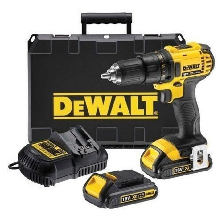 Бормашина и винтоверт DeWALT DCD710D2, 10.8V, 2x2.0Ah, 1500 об/мин, компактен, с батерия