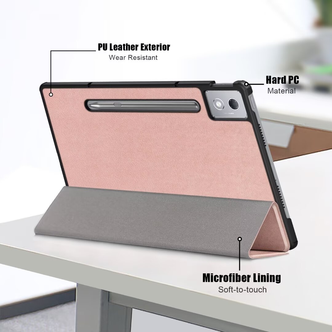Husa DDOLI ® pentru tableta Lenovo IDEA Tab PRO, 12.7 inch, Rose Gold