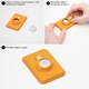 Картодържател AdroitGoods AirTag Card Holder, подходящ за Magsafe и iPhone - Card Holder/Wallet - Leather/Yellow
