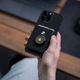 Картодържател AdroitGoods AirTag Card Holder, подходящ за Magsafe и iPhone - Card Holder/Wallet - Leather/Black