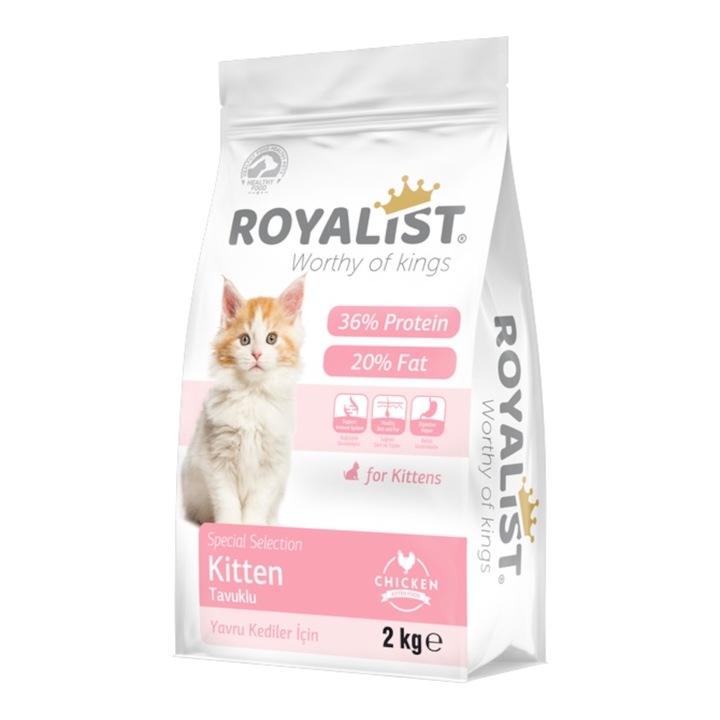 Hrana Uscata pentru Pisici cu Pui Royalist Kitten (1-12luni) 2kg