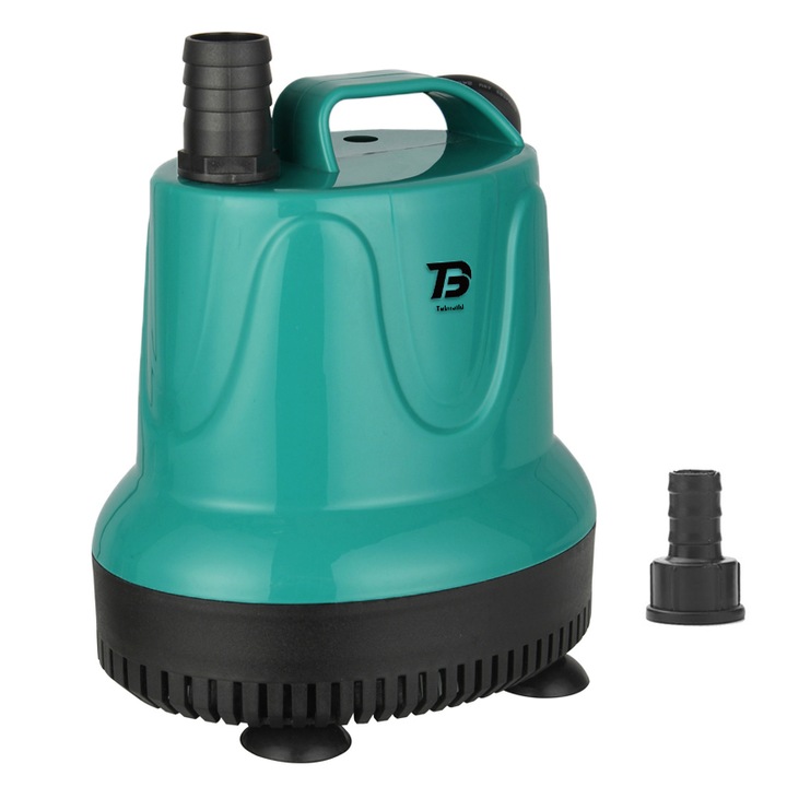 Pompa submersibila Tebnaild, 25W, debit maxim 1000 l/h, verde, 10x10x9cm