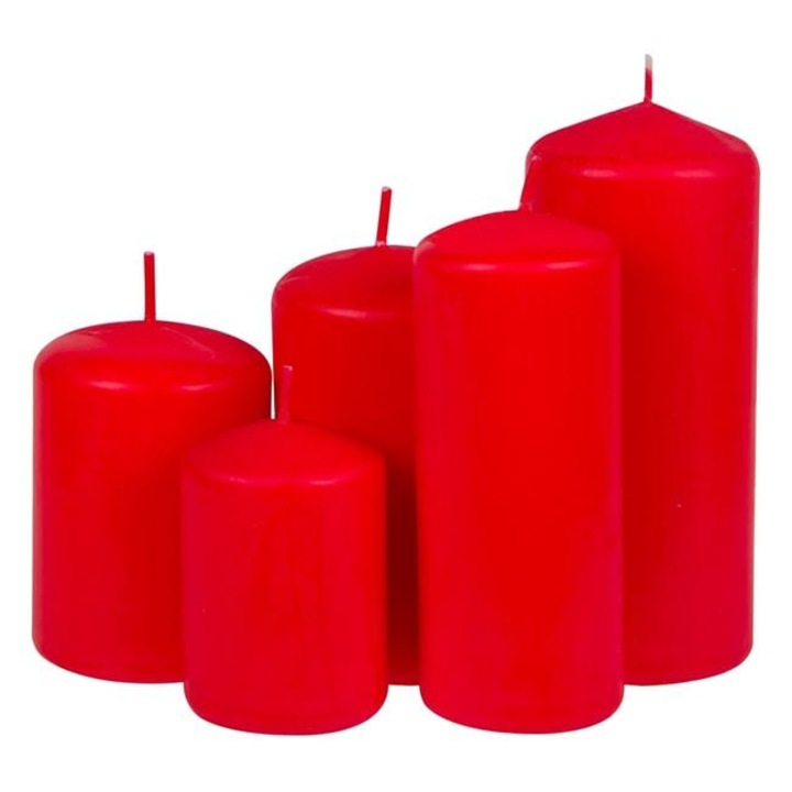 Set - 5buc Lumanari Rosii