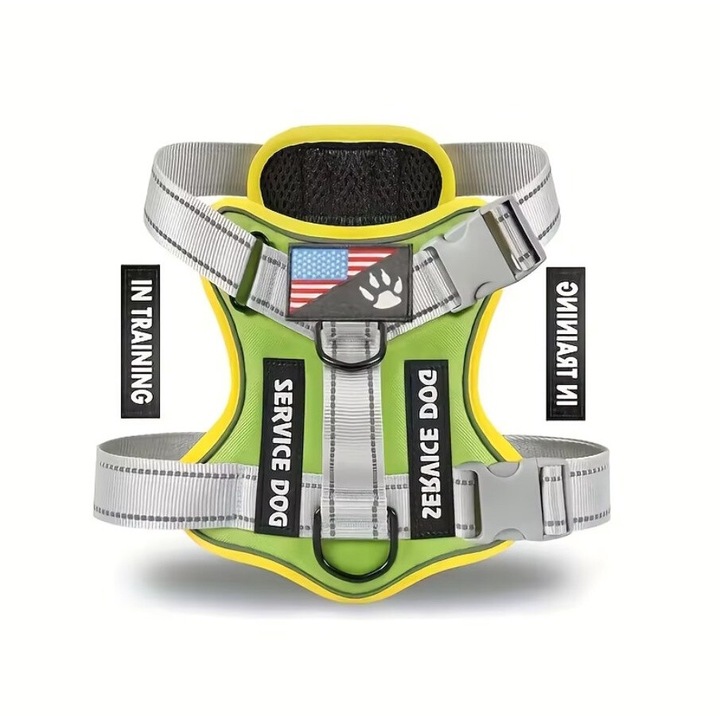 Ham ergonomic, Anti-tractiune, Distribuire uniforma a presiunii la nivelul pieptului, Marime L, Verde