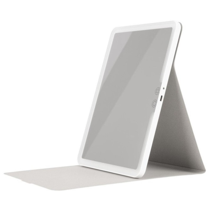 Humanas HS-ML02 Sminktükör LED világítással HUHS3699, 25 x 19, 1 x 15 cm, fehér
