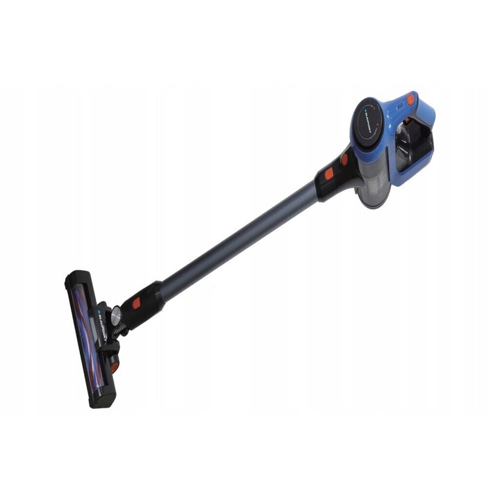 Aspirator vertical fara fir Blaupunkt VC6010, putere mare, sistem de filtrare ciclon, 0,5l, 118x23,5x20,5cm, 2,4kg, set complet