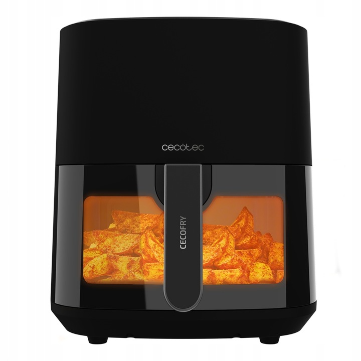 Безмаслен фритюрник Cecotec, Cecofry Fantastik Window 5500, 1500 W, 5.5 L