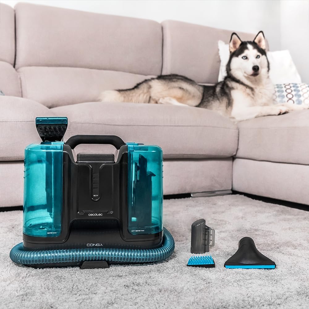 Aspirator cu apa Conga 4000, Cecotec, Carpet&Spot Clean Liberty XL, 150W, negru, 0,85l
