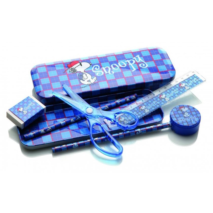 Snoopy Peanuts írókészlet, 7 darabos