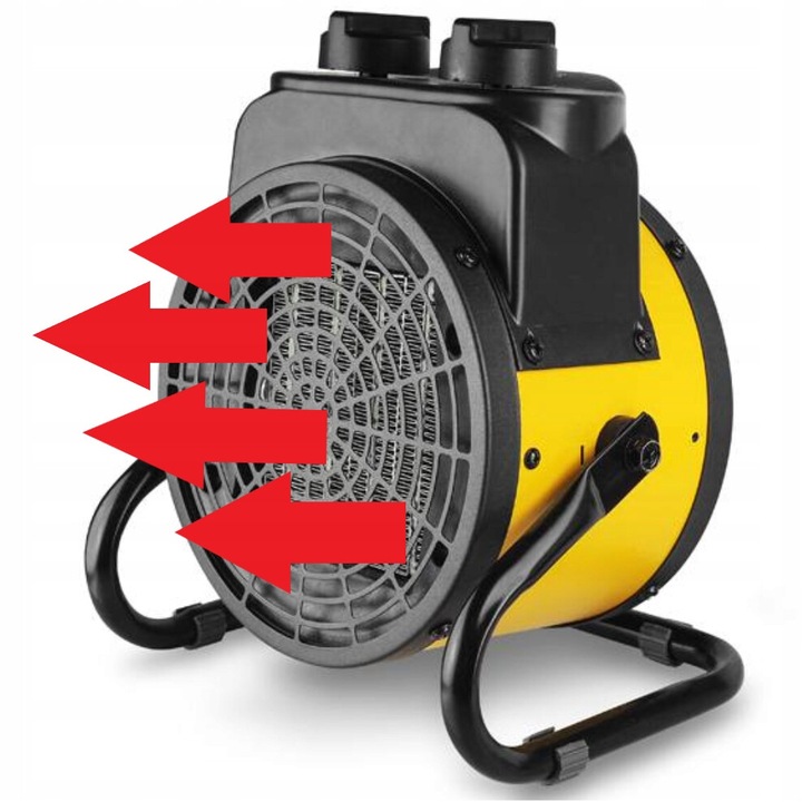 Ipari ventilátoros fűtőberendezés LTC LXUG20, 2000W, termosztáttal, 205x155x235mm, 1.4kg