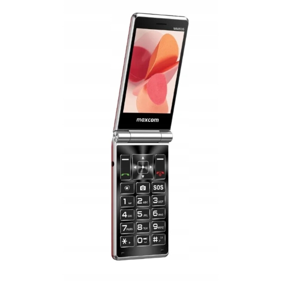 Telefon mobil Maxcom MM835 4G, 3.5" + 2.4", negru, set complet
