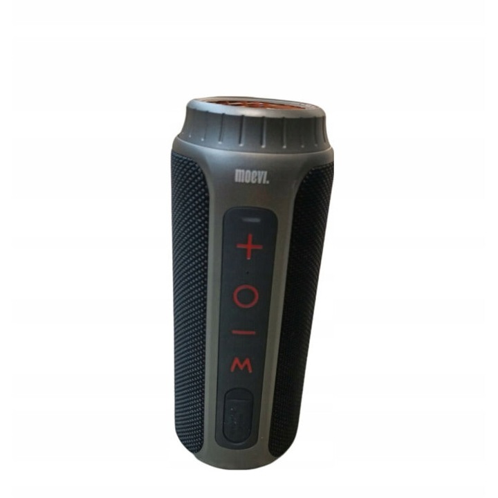 Boxa portabila Bluetooth Moevi, 20W, rezistenta la apa IPX7, 75x75x186mm