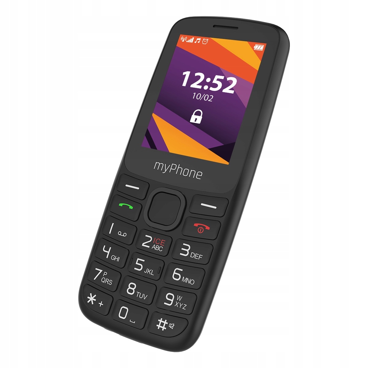 Telefon MyPhone 6410 LTE, Dual SIM, 4G, 2.4", Negru, 1400mAh