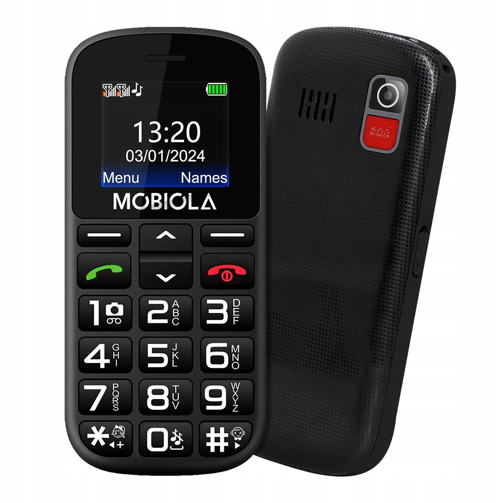 Telefon mobil Mobiola MB200 2G, 2,2", 32MB, dual SIM, negru