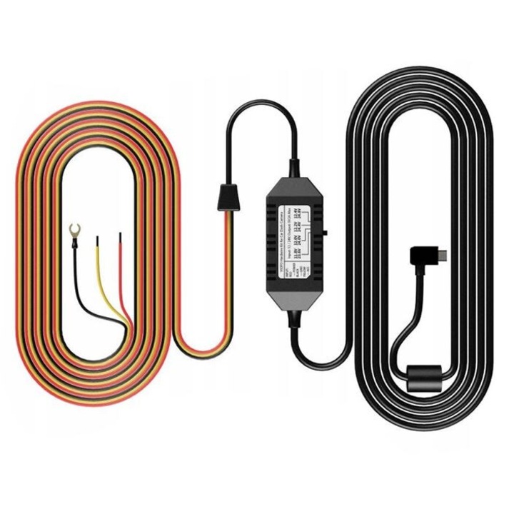 Viofo hálózati adapter 12-24V mini USB, 5V 2.0A, 3m, autós kamerákhoz