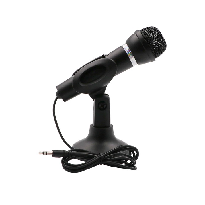 Микрофон 1TECH MC302, 3.5mm, Черен