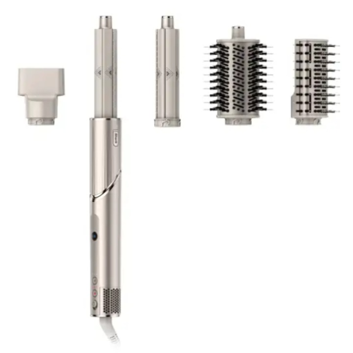 Маша за коса Shark Flexstyle 5 в 1, 1300 W, 5 аксесоара, сребриста