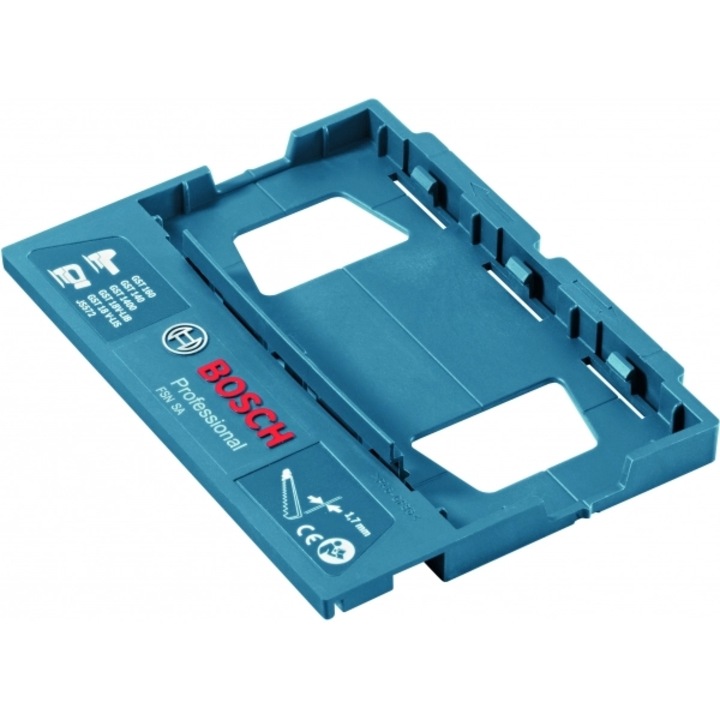 Adaptor sina de ghidare Bosch FSN SA pentru GST 140, GST 160, GST 1400, GST 18V-LIB, GST 18V-LIS, JS572 + 1 panza de ferastrau vertical T 344 DP, Precision for Wood 2608633A32