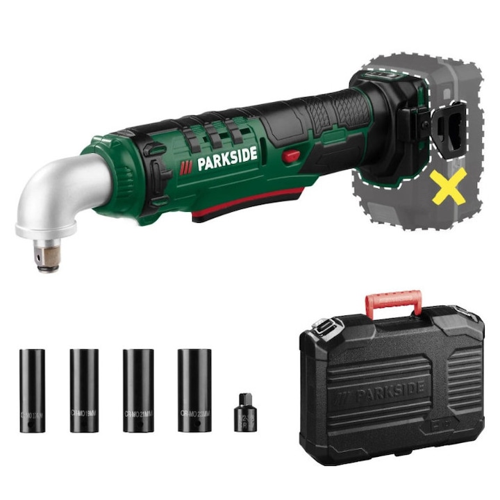 Cheie unghiulara de insurubat cu impact fara acumulator 20 V PAWS - fara baterie si incarcator