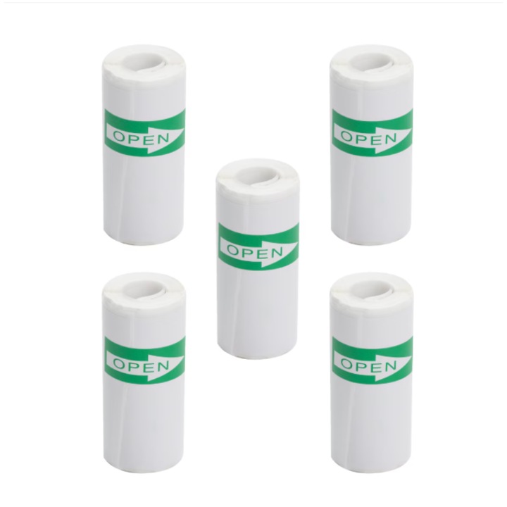 Set 5 Role Hartie Termica, VICTINY ® adezive alb, Universal, Pentru Aparate Foto cu Printare