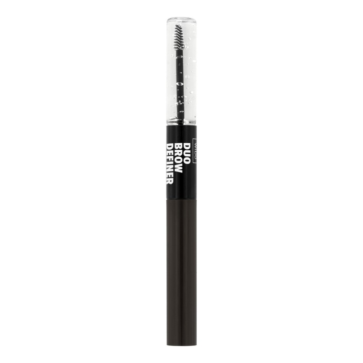 Creion Sprancene Wibo Duo Brow Definer, Maro 02, textura fina, perie integrata