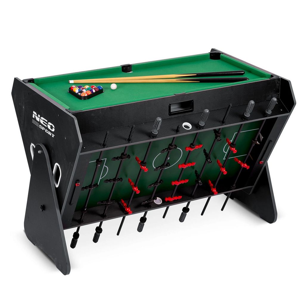 Sportsmedicine 131-140 セット Masa de joc rotativa 3in1, constructie stabila, masa de biliard
