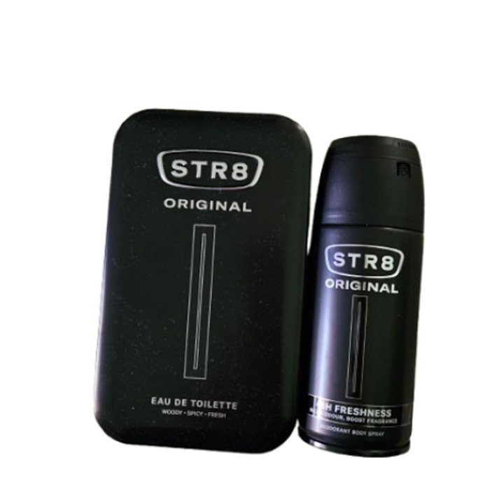Set barbati Str8 Original, Deodorant Spray 150 ml, Apa de toaleta 100ml