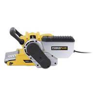 Slefuitor cu banda, Powerplus, 950W, Miscare circulara, Galben