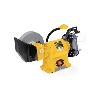 Polizor de banc dublu PowerPlus POWX1250, 350W, 2950 rpm, Galben/Negru