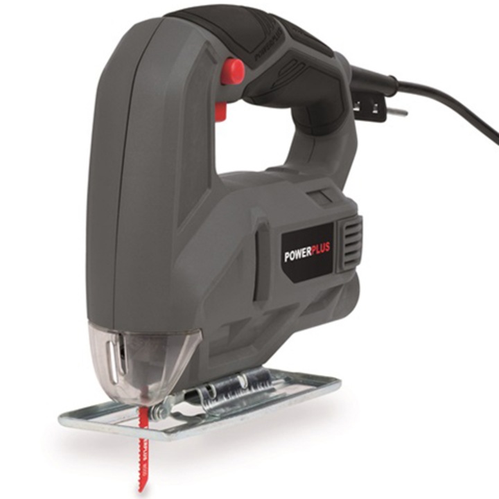 Fierastrau pendular Powerplus POWE30010, 450 W, 65 mm adancime taiere lemn, 8 mm adancime taiere metal, 20 mm adancime taiere plastic, 3000 RPM, 2 m lungime cablu