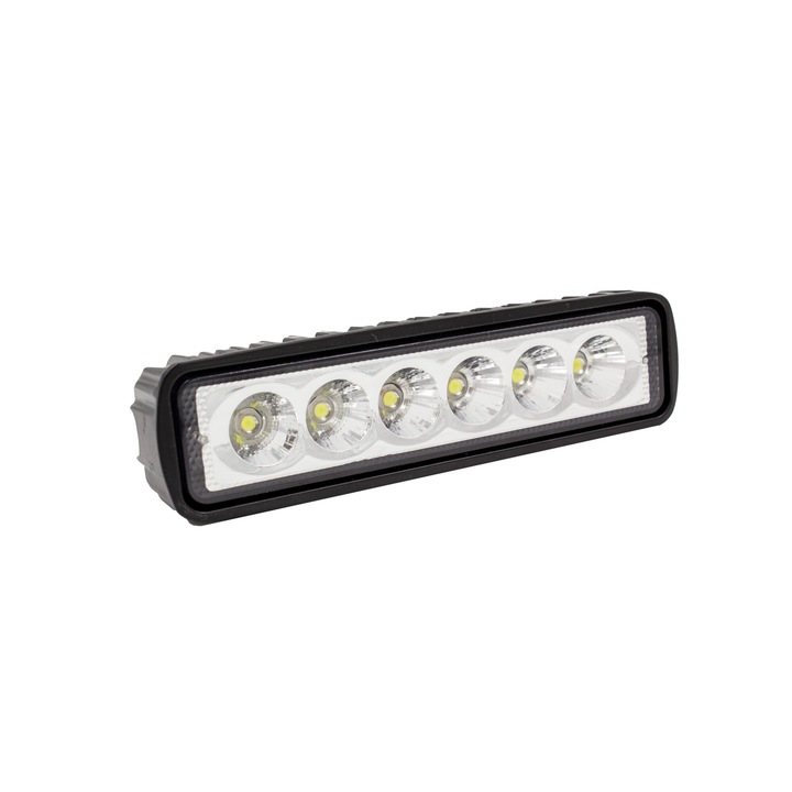 Munkalámpa téglalap 18 W - 10-30 V DC IP 67 - 6 LED